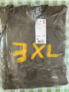 ユニクロ ウルトラストレッチドライスウェットプルパーカ 長袖 3XL オリーブ