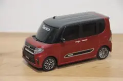 ダイハツ ツートン 4代目タントカスタム　プルバックカー　ミニカー 赤×黒ルーフのサムネイル