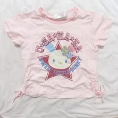 サンリオ ウサハナ 子供服 95cm Tシャツ ピンク 平成レトロ 当時品のサムネイル