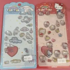 【正規品】toktok ステッカー　シナモロール　キティ　サンリオ　おすそわけ