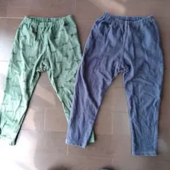 ユニクロ　リラックスフィット　レギンス　10分丈　セット　110