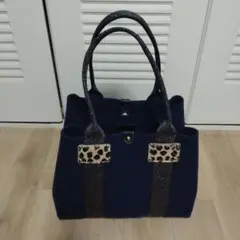 イタリアンフェルト ラメテープコンビ トートバッグ