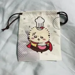 Coco's×Chikawa 巾着ポーチ　ラッコ　ココス　ちいかわ