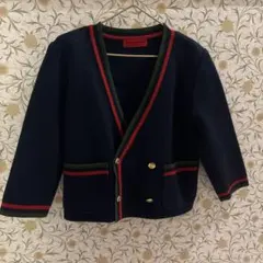 ネイビー カーディガン