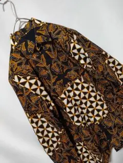 デッドストック　インドネシア　バテック　裏地　Unisex　羽織り