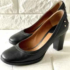 【美品】Chloé クロエ レザー パンプス 黒 35.5 22.5cm裏張り済のサムネイル