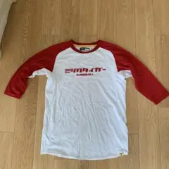 野球 アンダーシャツ L ホワイト/レッド