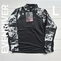 イーブンリバー ドライリテンションハーフジップ ME206 ブラック Lサイズ