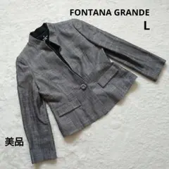 FONTANA GRANDE. スタンドカラー ジャケット グレー　L