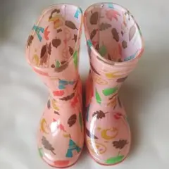 mont-bell ピンク 長靴 カラフル模様