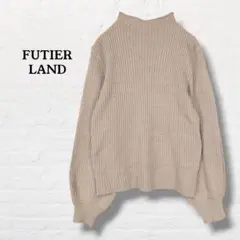 フューティアランド☆ハイネック リブニット【F】ベージュのサムネイル
