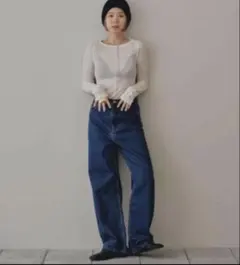 todayful cary's denim 25 ブルー - メルカリ