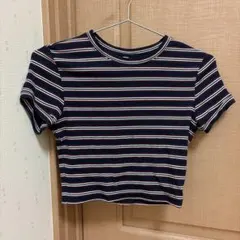 マルチボーダー クロップド丈 Tシャツのサムネイル