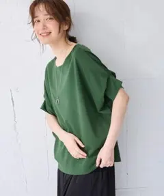anyFAM エニィファム ゆるシルエットドルマンプルオーバー グリーンのサムネイル