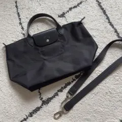 美品　2WAY ロンシャン　ルプリアージュネオ　ブラック　ショルダーバッグ