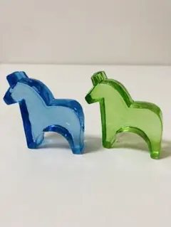 IKEA エルフォルドラ　馬　ガラス置物