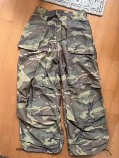 即日発送 OPEN YY カモフラ ロールウエスト カーゴパンツ 迷彩柄