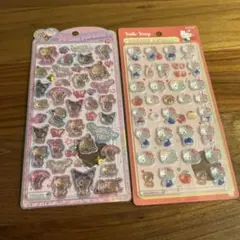 【セット】うるちゅるポップシール/ボンボンドロップシール (ハローキティ)