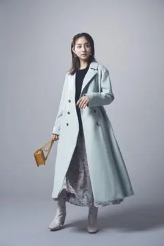 新品タグ付き　ジャスグリッティー　バックボリュームダブル釦コート　M