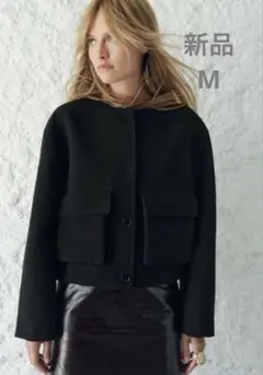 新品　ZARA Collection ボンバージャケットポケット付き