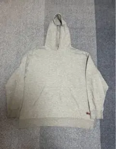 90s OLD STUSSY 紺タグ ストックロゴ パーカー 無地ソリッドグレー