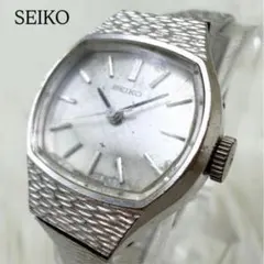 ✨稼働品✨セイコー 手巻き　腕時計　レディース 1104-3380　シルバー