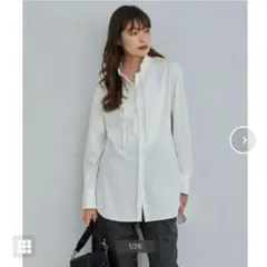 ICB★ブラウスライクジャージー ボウタイデザインカットソー