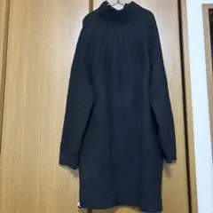 nano-universe ニットワンピース S ブラック