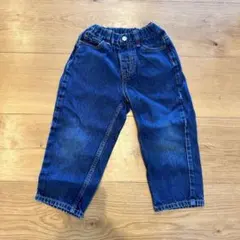 GU ジーユー　デニムパンツ　濃紺　キッズ 110