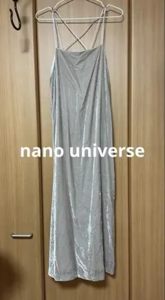 ✨ナノユニバース　ベロアキャミワンピース✨