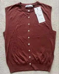 新品⭐︎ZARAシルクコットンサマーニットベストのサムネイル