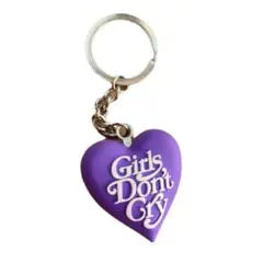 【HUMANMADE 】ヒューマンメイドGirlsDontCryキーホルダー紫白
