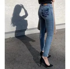 rienda Message PK J/W DENIM skinny PT