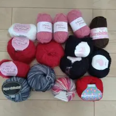 毛糸セット まとめ売り　15玉　訳あり品