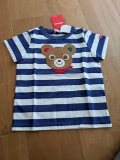 ミキハウス クマ刺繍 Tシャツ 90