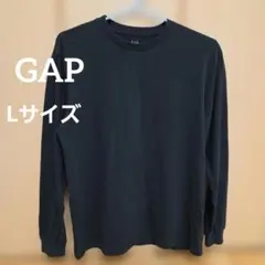 GAP ロングスリーブ クルーネック カットソー ブラック L　黒のサムネイル