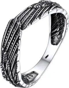 シルバー925 指輪 レディース 人気 リング　フェザーリング　羽　指輪