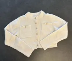 COCO DEAL アイボリー ニットカーディガン