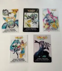 ポケモン 初音ミク ポケミクライブ ららぽーと 特典 クリアカード 全5種