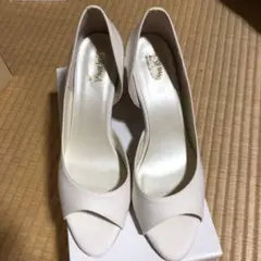 エスペランサ✨オープントゥパンプス　白