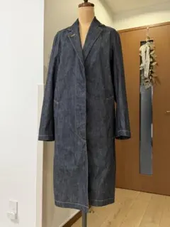 ジュンハシモト　2 SM相当　デニム　トレンチコート　メンズ　インディゴ　ロング ジュンハシモト 2 SM相当 デニム トレンチコート メンズ インディゴ