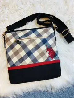 U.S. POLO ASSN. チェック柄 ショルダーバッグのサムネイル