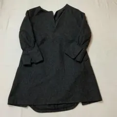 UNDER COVER アンダーカバー 七分袖ワンピース ブラック Sのサムネイル