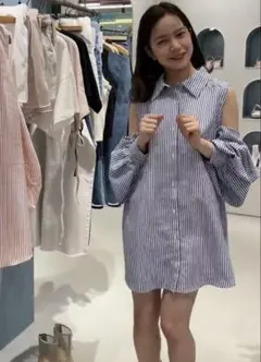 CHICO マルチウェイ ボーダー シャツ