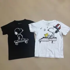 UNIQLOスヌーピー Tシャツ110cm 2枚セット男の子 女の子 夏 保育園