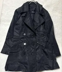 ブラックダブルブレストロングジャケットのサムネイル