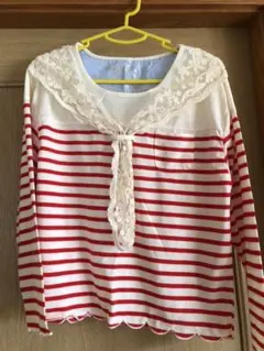 スカーフ付トップス