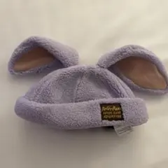 ファンキャップ　ピーターパンロストキッズ ウサギ耳付きパープル帽子