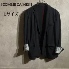 コムサメン 07-15JF01 ジャージ　ジャケット ストレッチ 黒　L