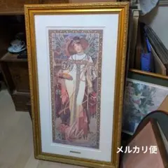 アルフォンス・ミュシャ 『黄昏』リトグラフ 額装品 鑑定書付き - メルカリ